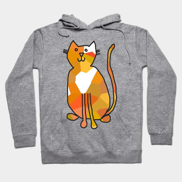 Gold Crystal Cat Hoodie by ellenhenryart